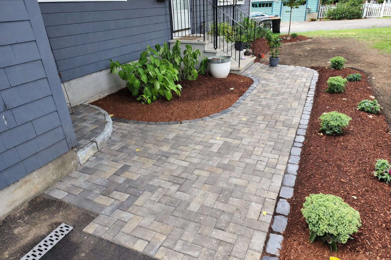 Concrete patio construction in Minot, ND